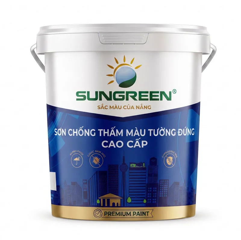 Sơn chống thấm màu tường đứng Sungreen