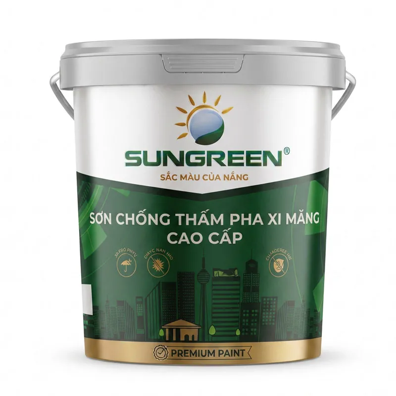 Sơn chống thấm pha xi măng Sungreen