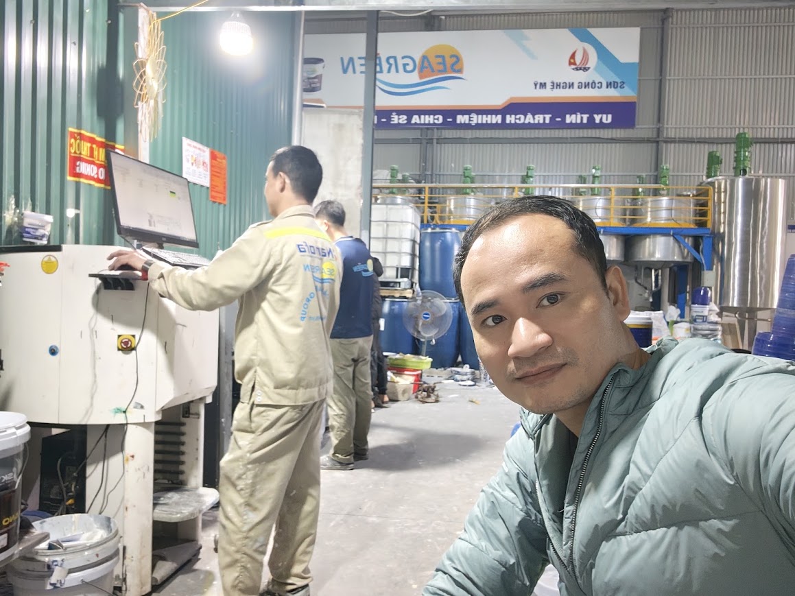 Sơ đồ quy trình sản xuất sơn nước