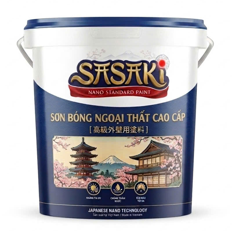 Sơn bóng ngoại thất cao cấp Sasaki
