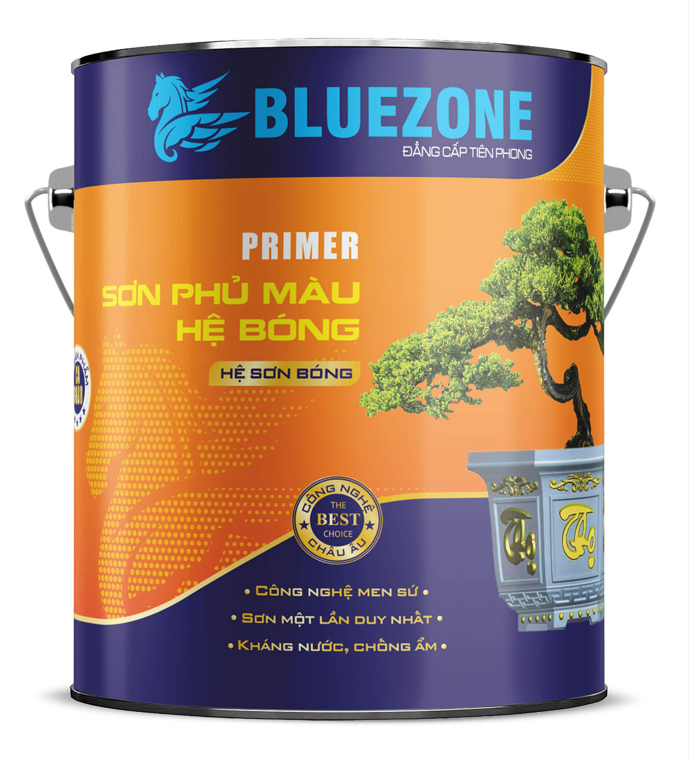 Sơn phủ bóng chậu cảnh hệ men sứ