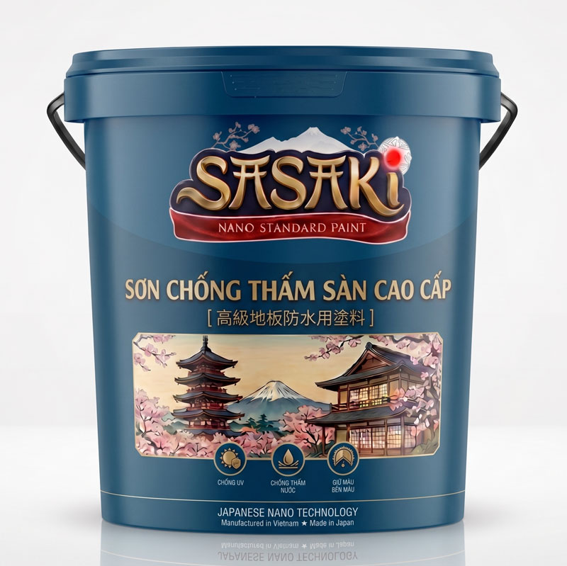 Sơn chống thấm sàn mái cao cấp Sasaki
