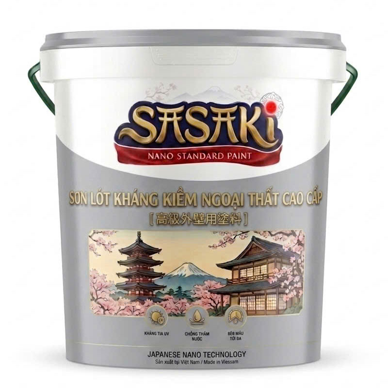 Sơn lót kháng kiềm ngoại thất siêu bền Sasaki